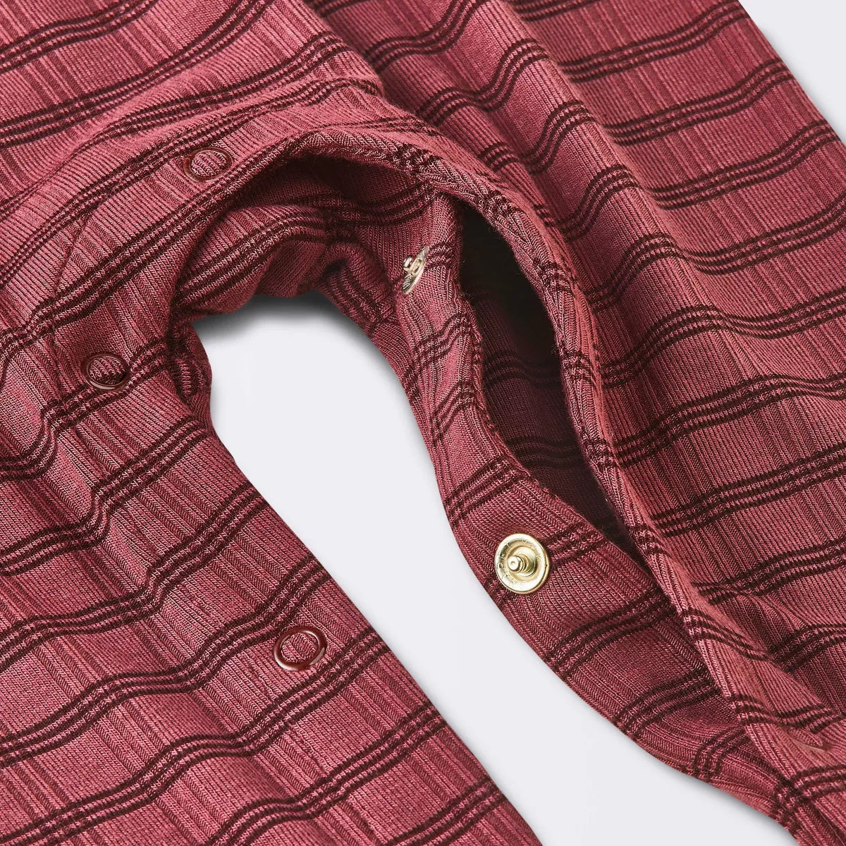 Baby Girls' Jacquard Checkered Romper & Headband - Cloud Island Burgundy