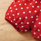 0-18 Months Newborn Baby Girl Cute Polka Dot Summer Outfit Set Short - Astra Wear astrawear.ca