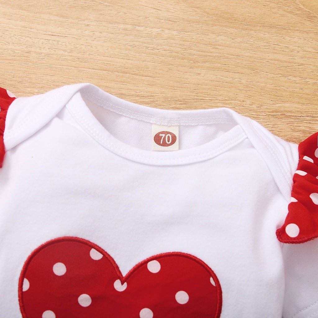 0-18 Months Newborn Baby Girl Cute Polka Dot Summer Outfit Set Short - Astra Wear astrawear.ca