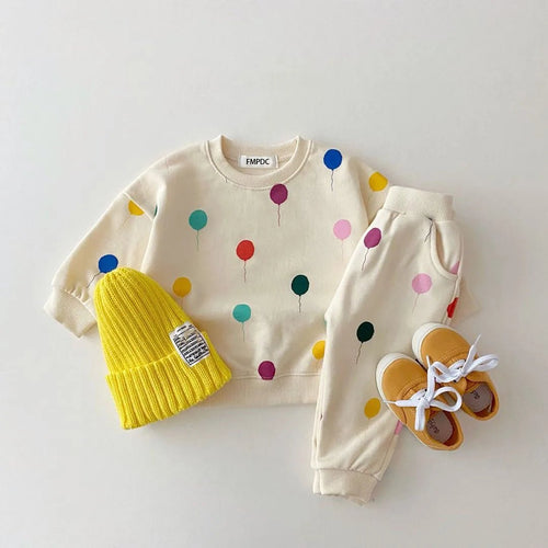 0-3 Age Baby Clothes Leisure Wear Kids Girl Boys Printed Balloon Cute - Astra Wear astrawear.ca