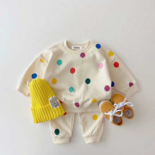 0-3 Age Baby Clothes Leisure Wear Kids Girl Boys Printed Balloon Cute - Astra Wear astrawear.ca