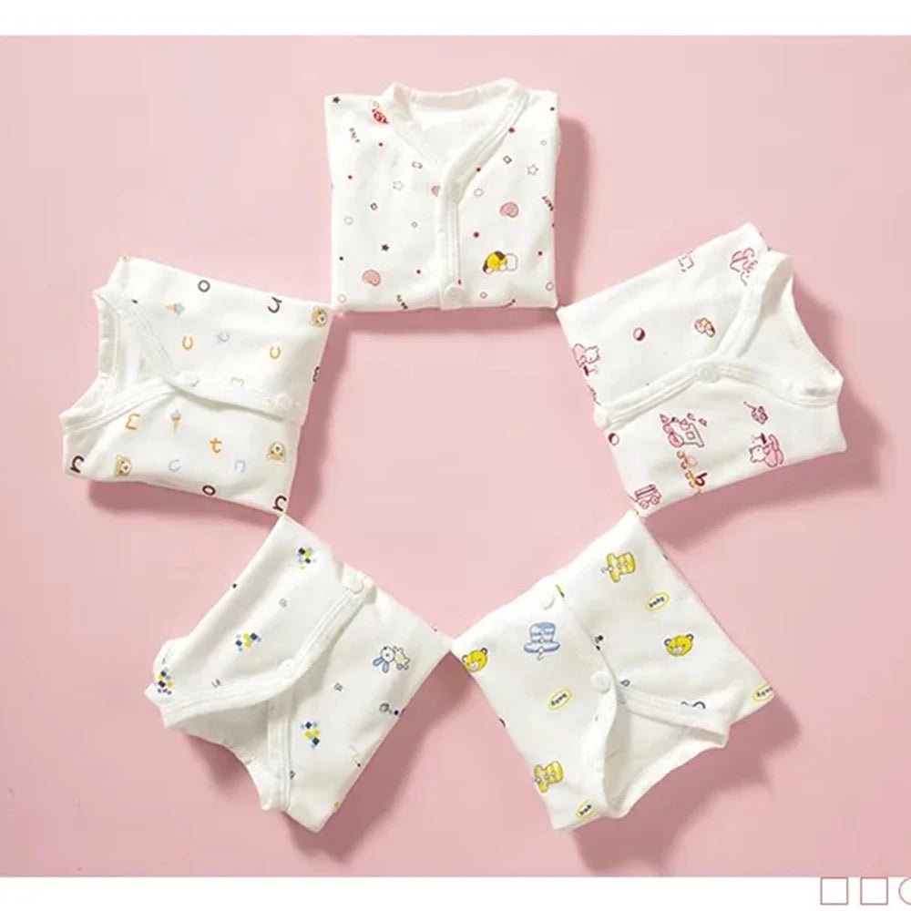 0-3 Month Baby Clothes Newborn Cartoon Home Underwear Cotton Button Baby Clothes Girls Boys Long Sleeve Top + Long Pants - Astra Wear astrawear.ca