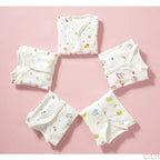 0-3 Month Baby Clothes Newborn Cartoon Home Underwear Cotton Button Baby Clothes Girls Boys Long Sleeve Top + Long Pants - Astra Wear astrawear.ca