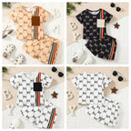 0-3 Years Toddler Baby Boy 2pcs Clothing Set T-shirt Letter Short Sleeve Top with Shorts Light Luxury Style Photograph Outfit - Astra Wear astrawear.ca