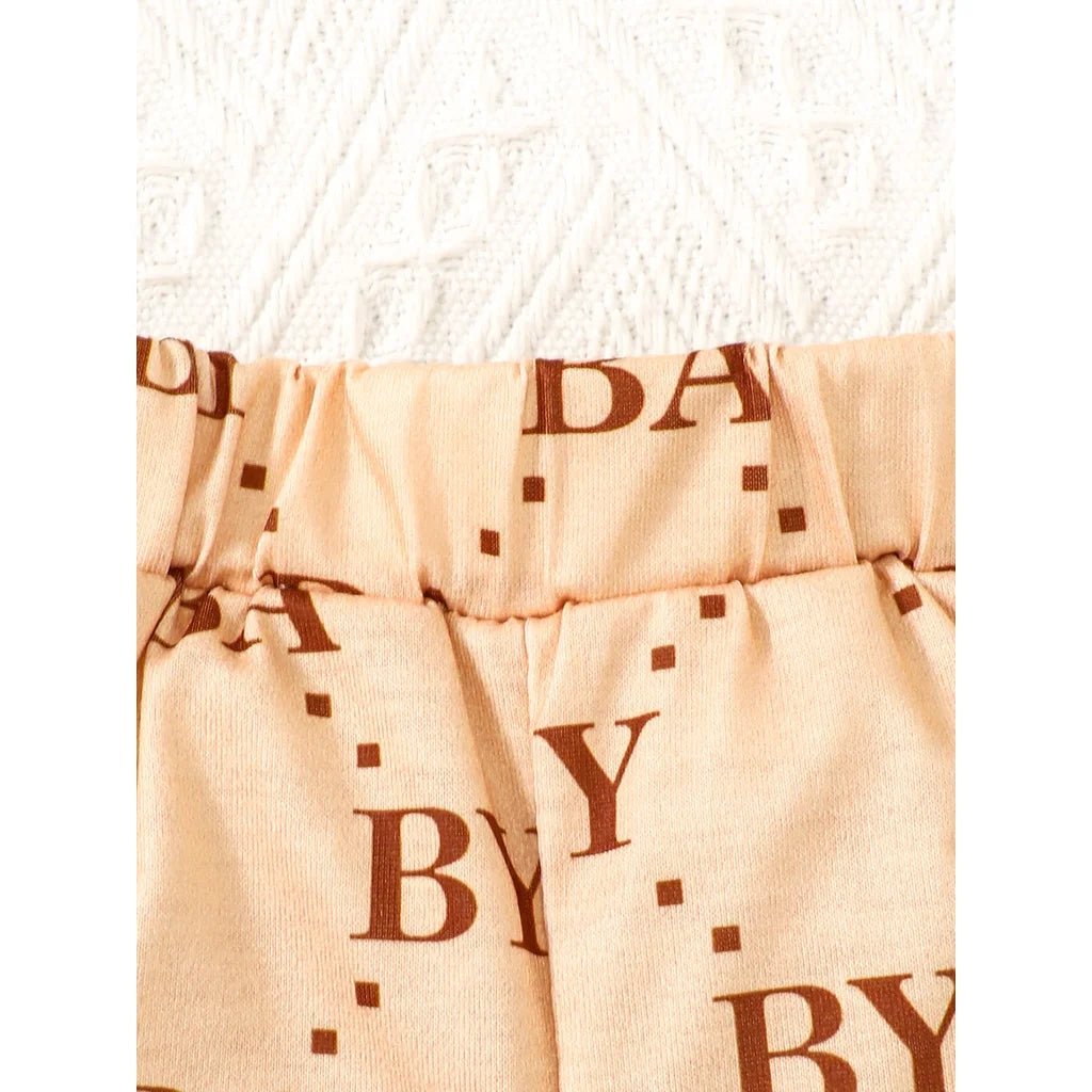 0-3 Years Toddler Baby Boy 2pcs Clothing Set T-shirt Letter Short Sleeve Top with Shorts Light Luxury Style Photograph Outfit - Astra Wear astrawear.ca