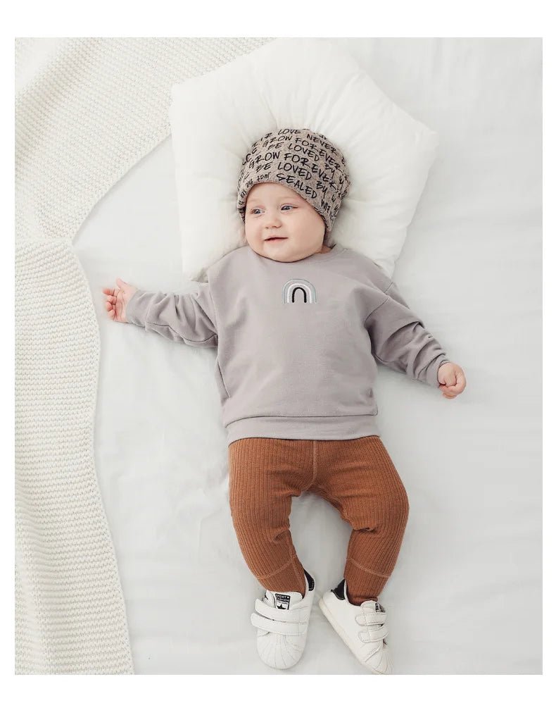 0-3T Newborn Kid Baby Boy Girl Clothes Autumn Winter Pullover Sweatshirt Long Sleeve Loose Hoodie New Born Cute Top Outfit - Astra Wear astrawear.ca