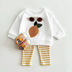 0-3Y Baby Girl Clothing Toddler Boys Sets Infant Suit Long Sleeved Pullover Shirt Cotton Newborn Baby Clothes Fruit Embroidery - Astra Wear astrawear.ca