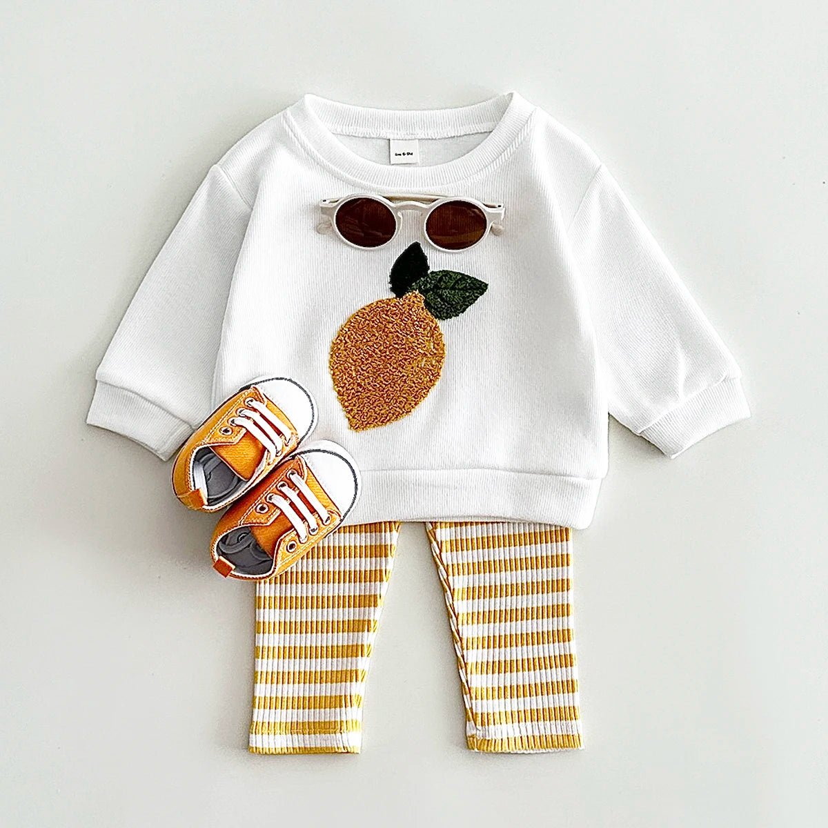 0-3Y Baby Girl Clothing Toddler Boys Sets Infant Suit Long Sleeved Pullover Shirt Cotton Newborn Baby Clothes Fruit Embroidery - Astra Wear astrawear.ca