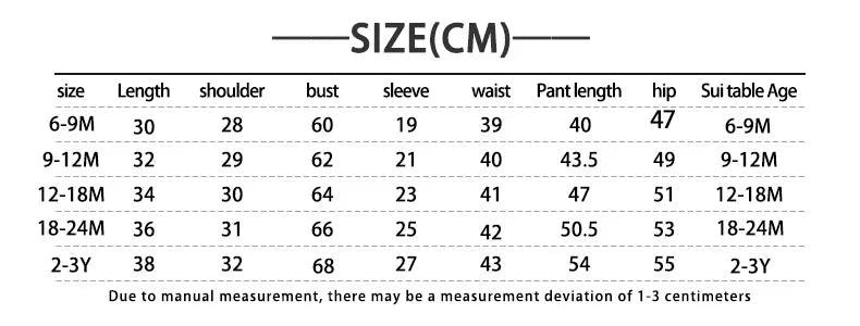 0-3Y Baby Girl Clothing Toddler Boys Sets Infant Suit Long Sleeved Pullover Shirt Cotton Newborn Baby Clothes Fruit Embroidery - Astra Wear astrawear.ca