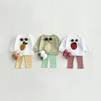 0-3Y Baby Girl Clothing Toddler Boys Sets Infant Suit Long Sleeved Pullover Shirt Cotton Newborn Baby Clothes Fruit Embroidery - Astra Wear astrawear.ca