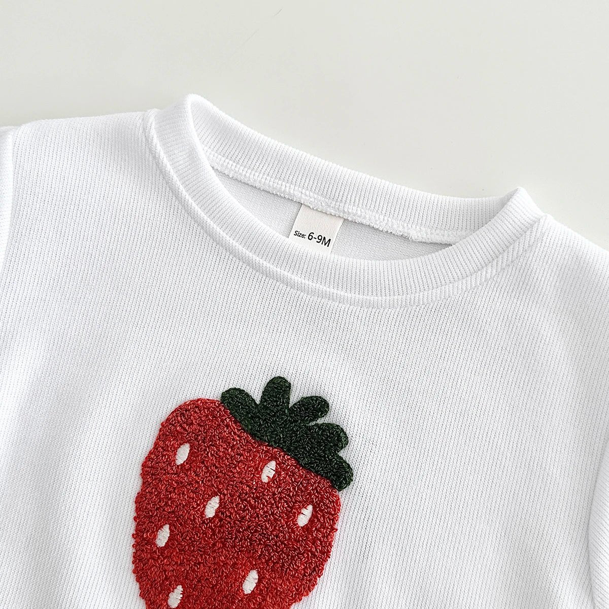 0-3Y Baby Girl Clothing Toddler Boys Sets Infant Suit Long Sleeved Pullover Shirt Cotton Newborn Baby Clothes Fruit Embroidery - Astra Wear astrawear.ca