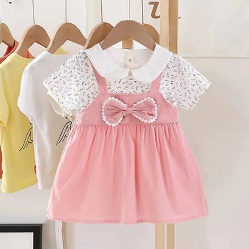 0-4Y Baby Girl Dress Cute A-Line Princess Costume Casual Striped Cotton Children Clothing Infant Outfit Vestidos Kid Girl A1158 - Astra Wear astrawear.ca