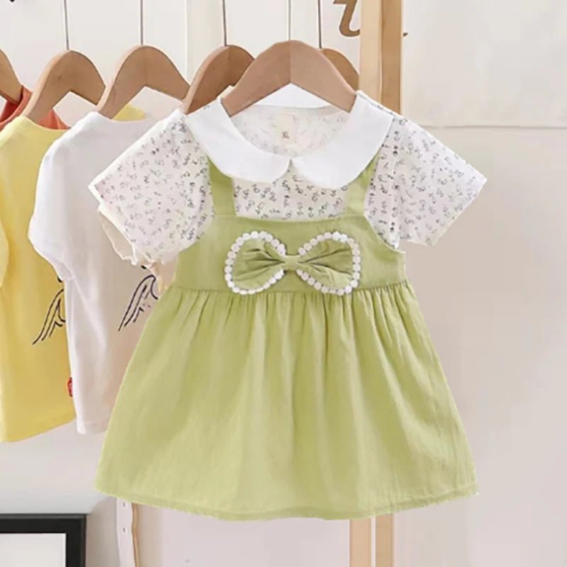 0-4Y Baby Girl Dress Cute A-Line Princess Costume Casual Striped Cotton Children Clothing Infant Outfit Vestidos Kid Girl A1158 - Astra Wear astrawear.ca