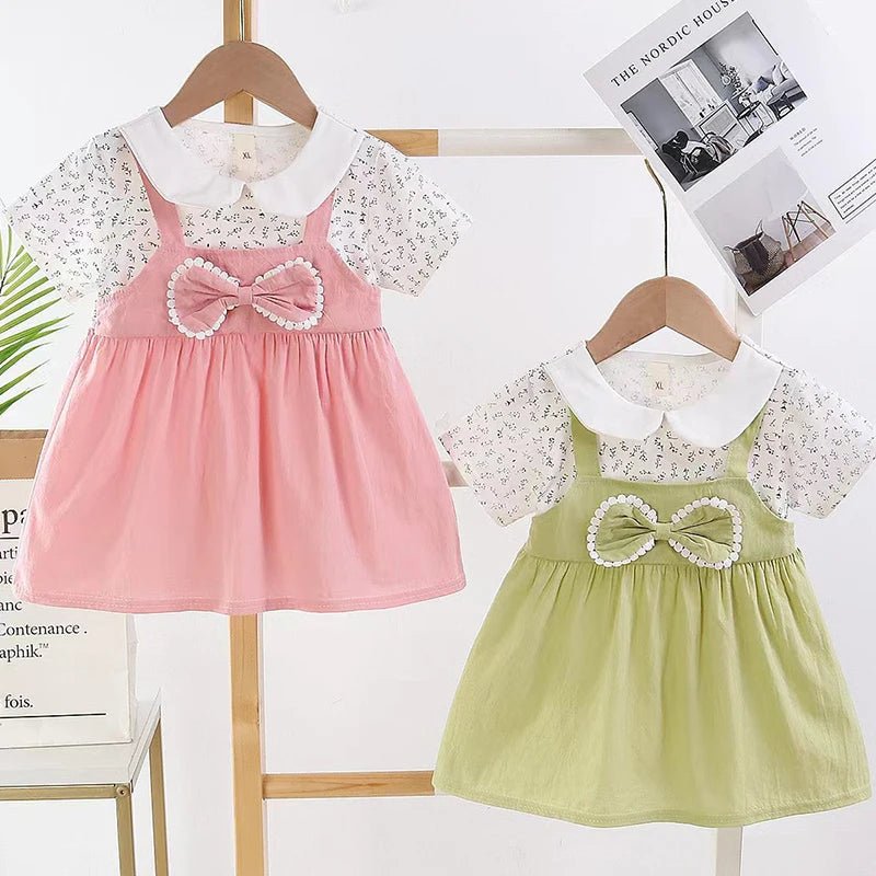 0-4Y Baby Girl Dress Cute A-Line Princess Costume Casual Striped Cotton Children Clothing Infant Outfit Vestidos Kid Girl A1158 - Astra Wear astrawear.ca
