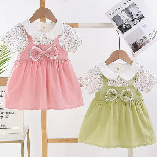 0-4Y Baby Girl Dress Cute A-Line Princess Costume Casual Striped Cotton Children Clothing Infant Outfit Vestidos Kid Girl A1158 - Astra Wear astrawear.ca