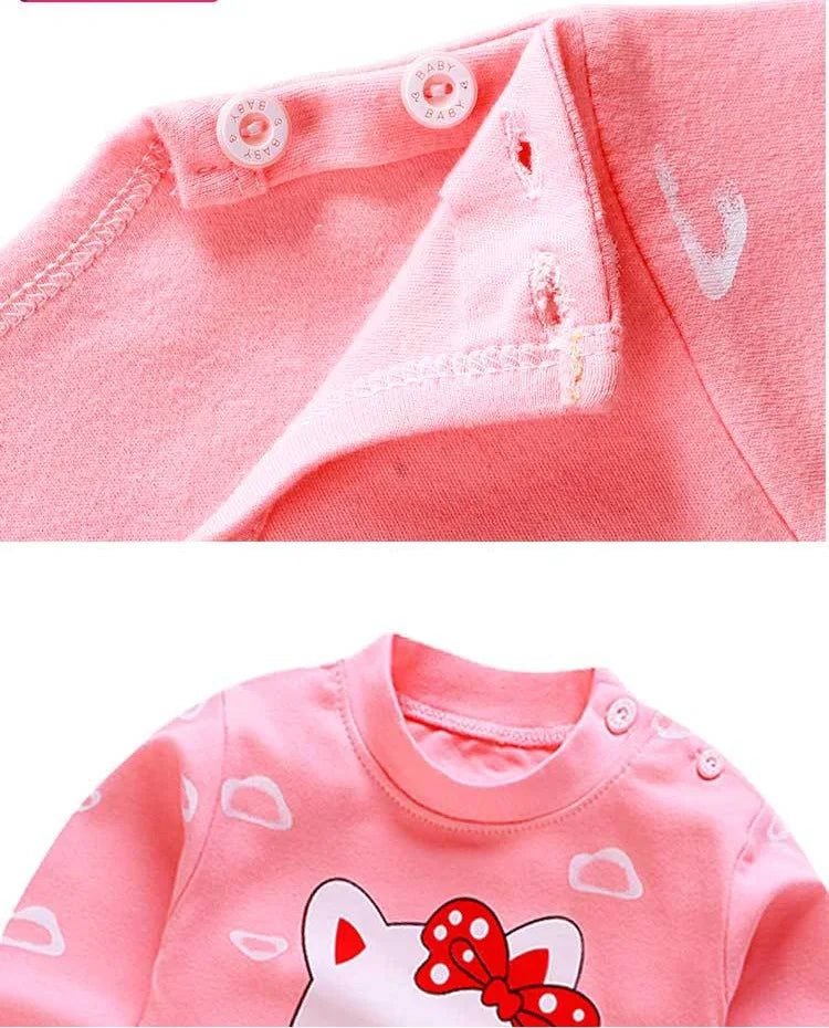 0-5-Year-Old Baby Clothing Pure Cotton Long Sleeved Boys' Home Clothing Pure Cotton Girl Baby T-Shirt Long Pants Pajama Set - Astra Wear astrawear.ca