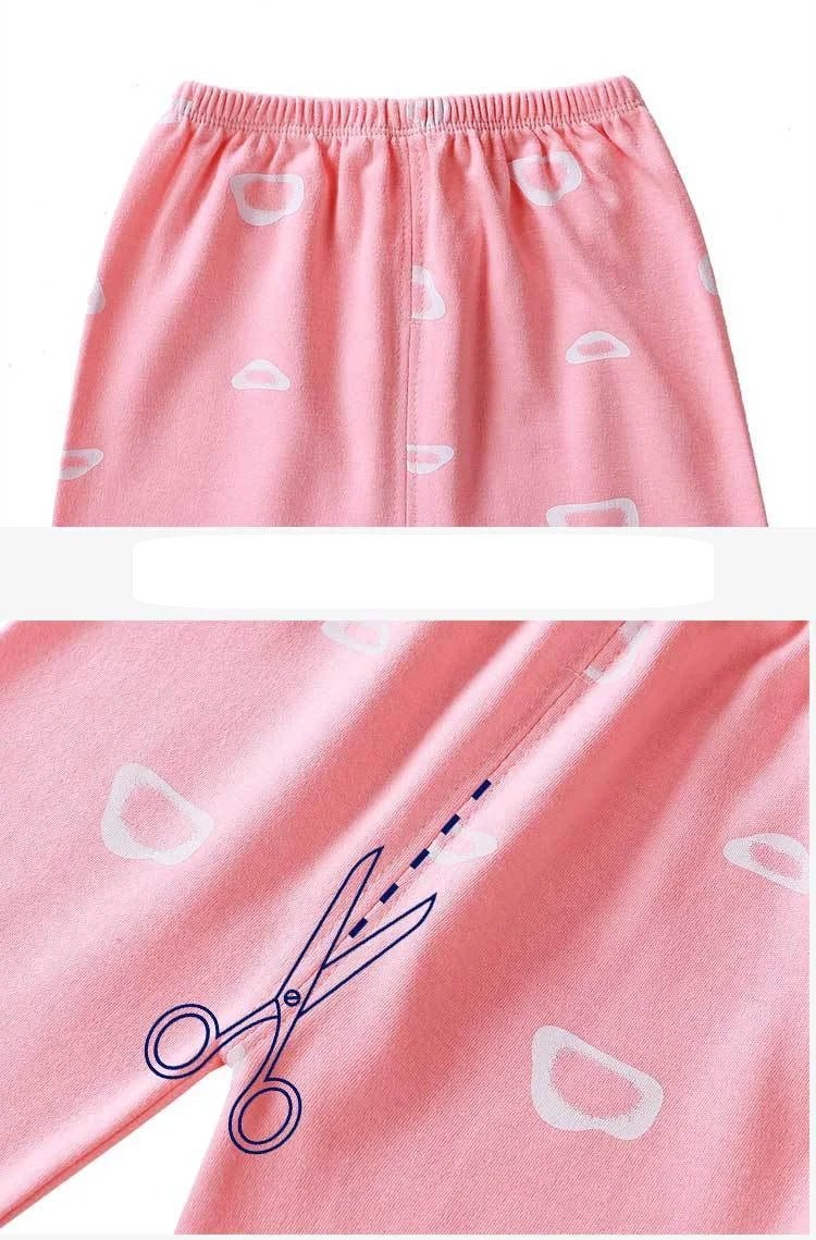 0-5-Year-Old Baby Clothing Pure Cotton Long Sleeved Boys' Home Clothing Pure Cotton Girl Baby T-Shirt Long Pants Pajama Set - Astra Wear astrawear.ca