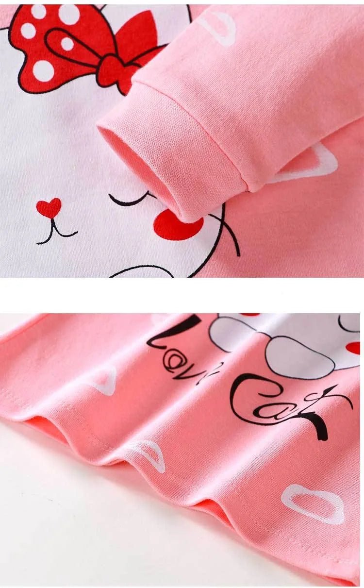 0-5-Year-Old Baby Clothing Pure Cotton Long Sleeved Boys' Home Clothing Pure Cotton Girl Baby T-Shirt Long Pants Pajama Set - Astra Wear astrawear.ca