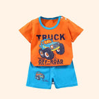 Ensemble Enfant 2 Pièces 100% Coton – T-Shirt + Short Garçon Fille 1-7 Ans