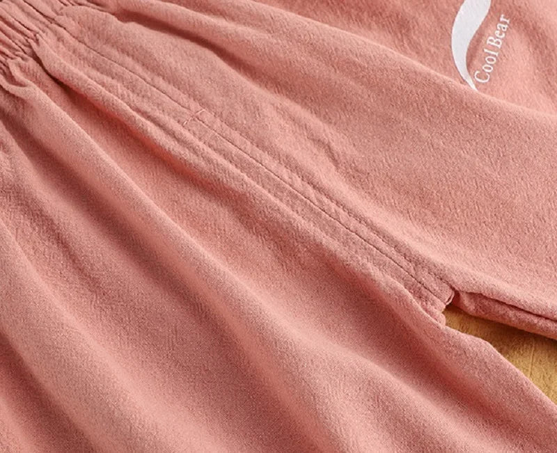 1 2 3 4 5 Years New Children's Anti-mosquito Pants Summer Baby Air Conditioning Bloomers Boys and Girls Cotton and Linen Pants - Astra Wear astrawear.ca