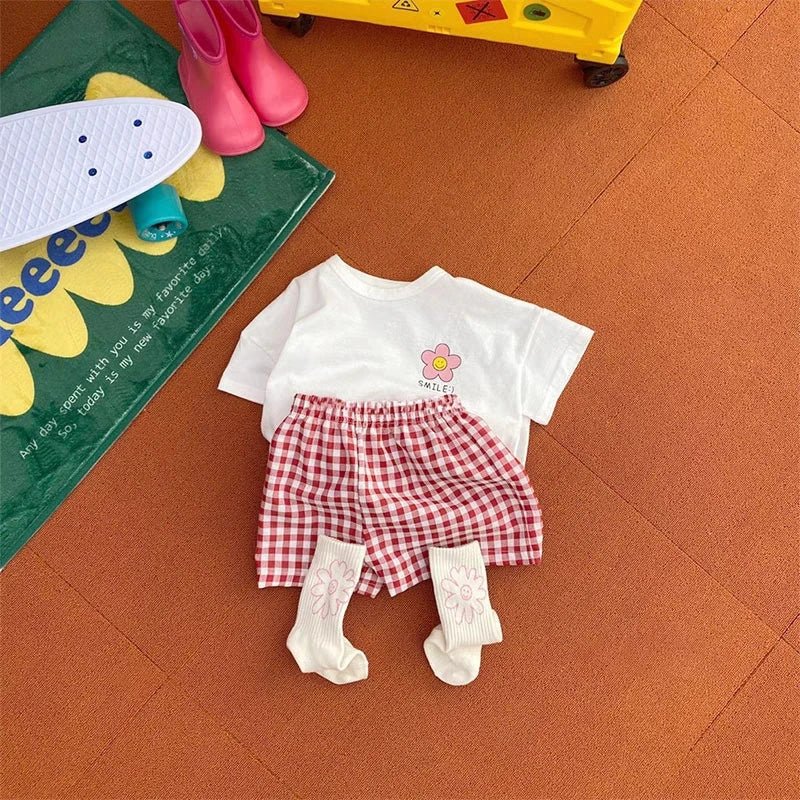 1-6 Age Children's Clothes Short Sleeved Set T-shirt + Shorts Casual - Astra Wear astrawear.ca