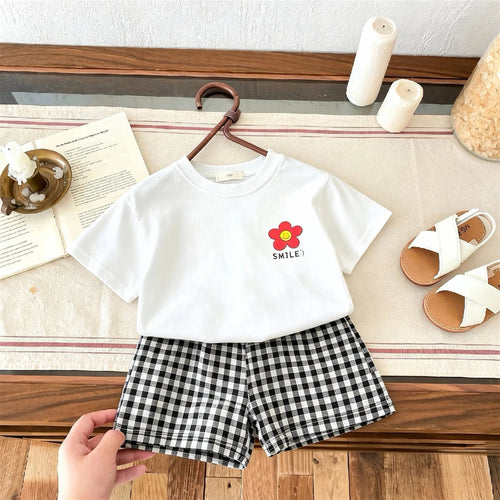 1-6 Age Children's Clothes Short Sleeved Set T-shirt + Shorts Casual - Astra Wear astrawear.ca