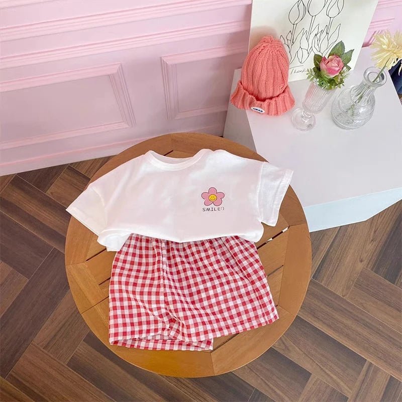 1-6 Age Children's Clothes Short Sleeved Set T-shirt + Shorts Casual - Astra Wear astrawear.ca