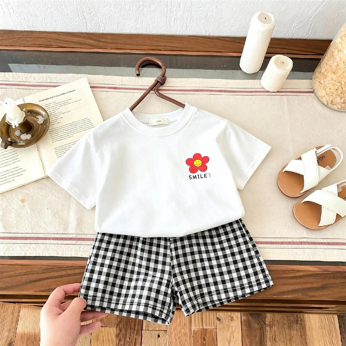 1-6 Age Children's Clothes Short Sleeved Set T-shirt + Shorts Casual - Astra Wear astrawear.ca