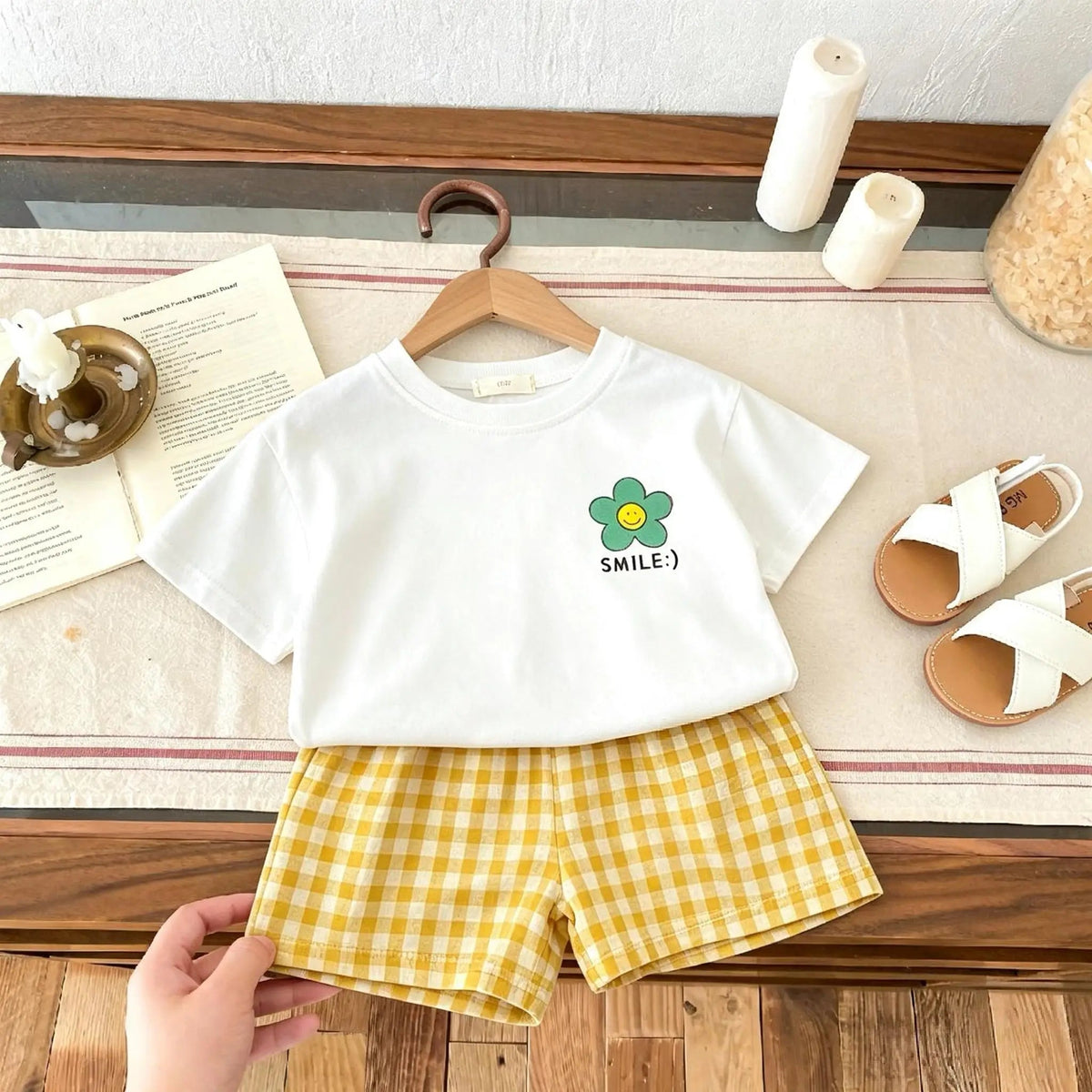 1-6 Age Children's Clothes Short Sleeved Set T-shirt + Shorts Casual - Astra Wear astrawear.ca
