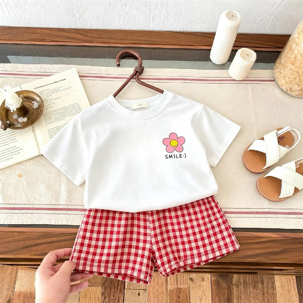 1-6 Age Children's Clothes Short Sleeved Set T-shirt + Shorts Casual - Astra Wear astrawear.ca