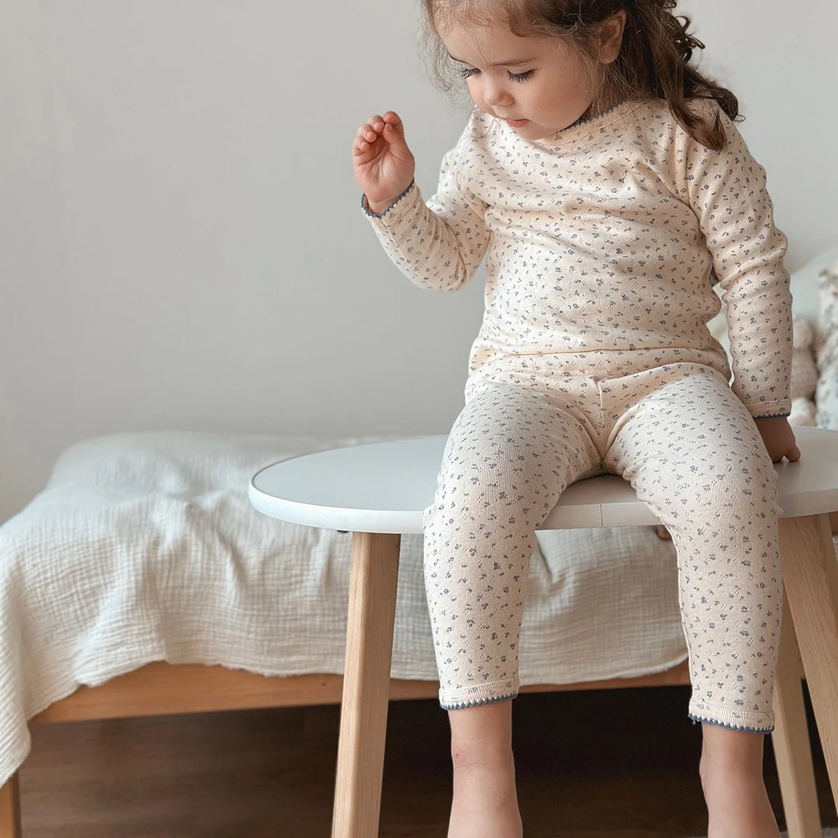 1-6T Toddler Kid Baby Girl Clothes Set Summer 100% Cotton Long Sleeve T Shirt Top Pant Suit Homewear Stretch 2pcs Pajamas Set - Astra Wear astrawear.ca
