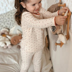 1-6T Toddler Kid Baby Girl Clothes Set Summer 100% Cotton Long Sleeve T Shirt Top Pant Suit Homewear Stretch 2pcs Pajamas Set - Astra Wear astrawear.ca