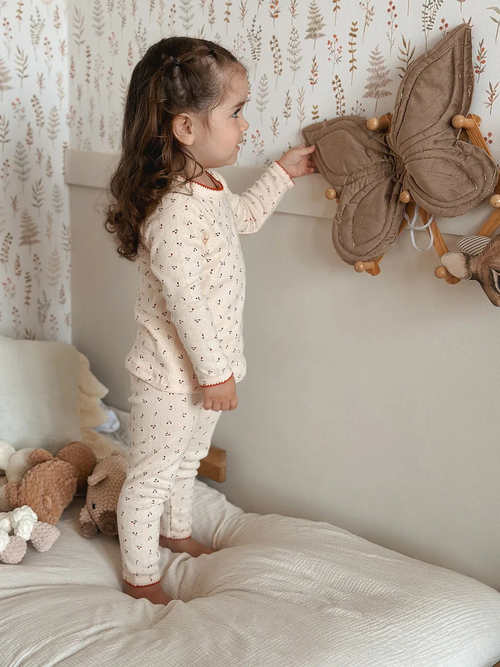 1-6T Toddler Kid Baby Girl Clothes Set Summer 100% Cotton Long Sleeve T Shirt Top Pant Suit Homewear Stretch 2pcs Pajamas Set - Astra Wear astrawear.ca