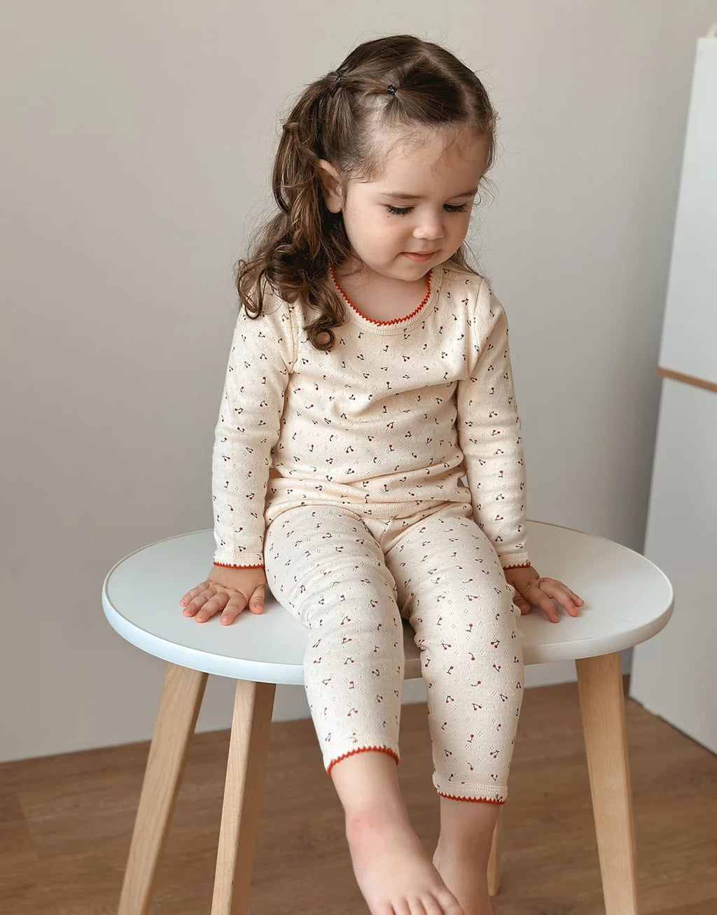 1-6T Toddler Kid Baby Girl Clothes Set Summer 100% Cotton Long Sleeve T Shirt Top Pant Suit Homewear Stretch 2pcs Pajamas Set - Astra Wear astrawear.ca