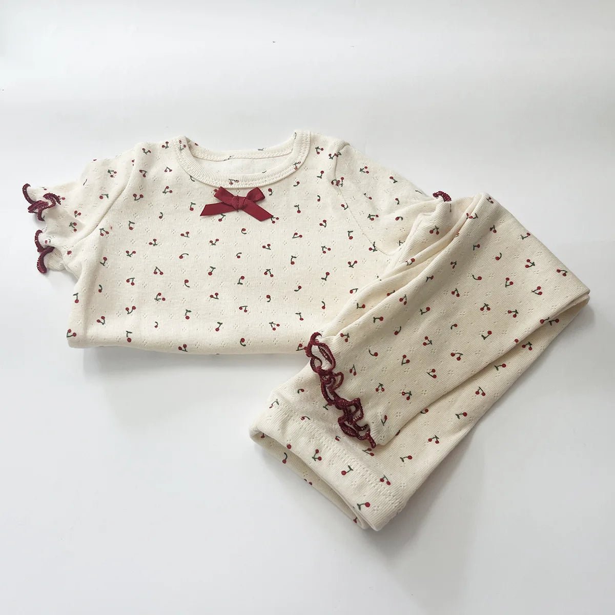1-6T Toddler Kid Baby Girl Clothes Set Summer 100% Cotton Long Sleeve T Shirt Top Pant Suit Homewear Stretch 2pcs Pajamas Set - Astra Wear astrawear.ca