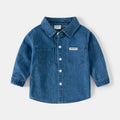 100% Cotton Boys Demin Shirt Kids Coat Toddlers 2 to 3 4 5 6 7 Years Dark Blue Boy Jean Jacket Spring Autumn Children's Clothing - Astra Wear astrawear.ca