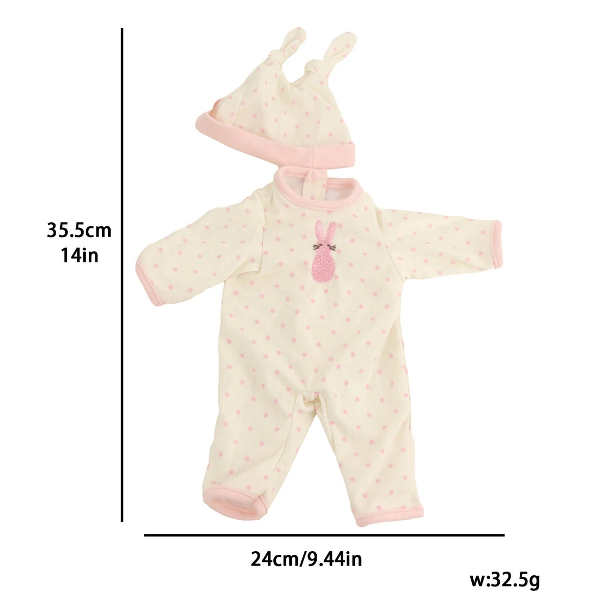 12-inch New Baby Girl Doll Clothes Cute Rabbit Car Chick Jumpsuits - Astra Wear astrawear.ca