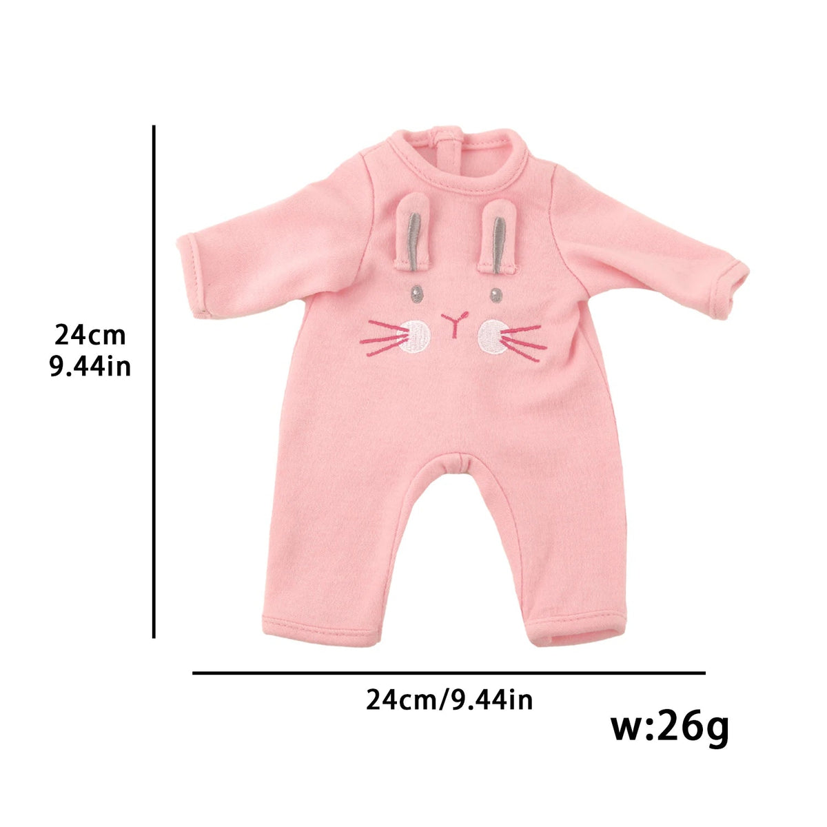 12-inch New Baby Girl Doll Clothes Cute Rabbit Car Chick Jumpsuits - Astra Wear astrawear.ca