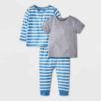 Ensemble 3 Pièces Bébé Garçon – T-Shirt + Manches Longues + Jogger Cat & Jack