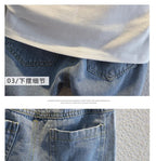 2-10 Years Kids Boys Clothes Set Summer Short Sleeve Cartoon Print Lapel T-shirt And Denim Shorts 2PCS Children Tracksuit Outfit - Astra Wear astrawear.ca