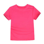 2-16 Years Boys Tshirts Cotton Short Sleeve Girls Clothes Summer Solid T-shirt Teenage Children Tees Kids Korean Top Baby Cloth - Astra Wear astrawear.ca