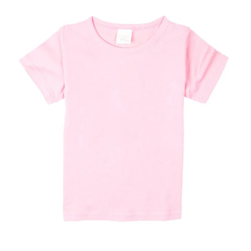 2-16 Years Boys Tshirts Cotton Short Sleeve Girls Clothes Summer Solid T-shirt Teenage Children Tees Kids Korean Top Baby Cloth - Astra Wear astrawear.ca