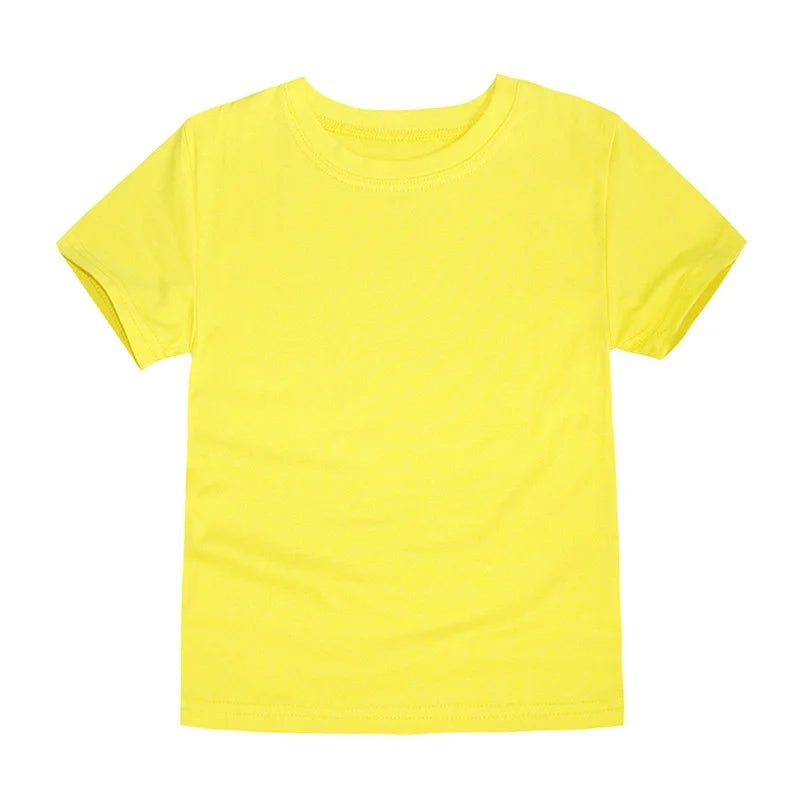 2-16 Years Boys Tshirts Cotton Short Sleeve Girls Clothes Summer Solid T-shirt Teenage Children Tees Kids Korean Top Baby Cloth - Astra Wear astrawear.ca