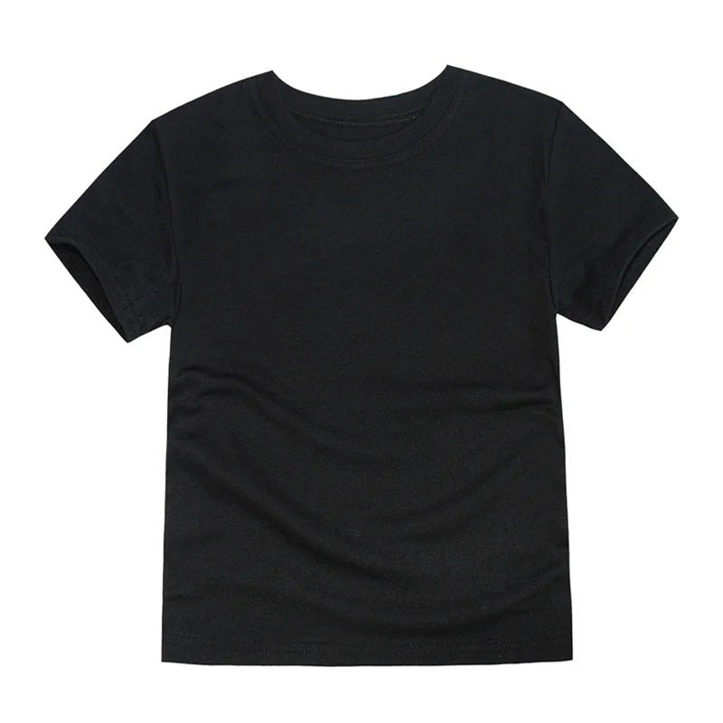 2-16 Years Boys Tshirts Cotton Short Sleeve Girls Clothes Summer Solid T-shirt Teenage Children Tees Kids Korean Top Baby Cloth - Astra Wear astrawear.ca