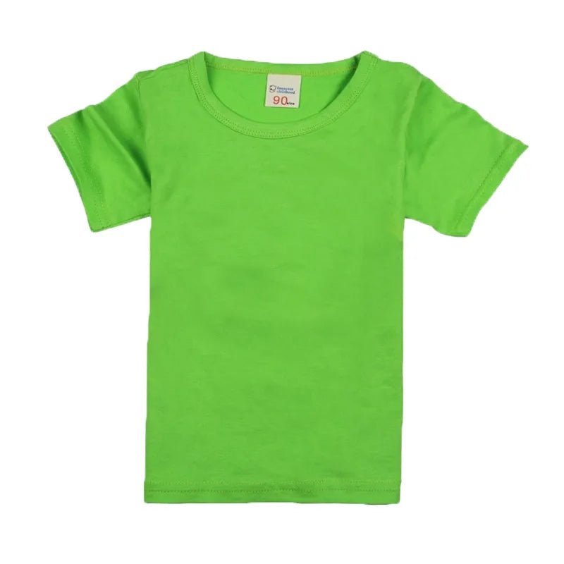 2-16 Years Boys Tshirts Cotton Short Sleeve Girls Clothes Summer Solid T-shirt Teenage Children Tees Kids Korean Top Baby Cloth - Astra Wear astrawear.ca