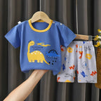 2-6 Years Baby Girl Summer Set Children's Short-sleeved Shorts Suit - Astra Wear astrawear.ca