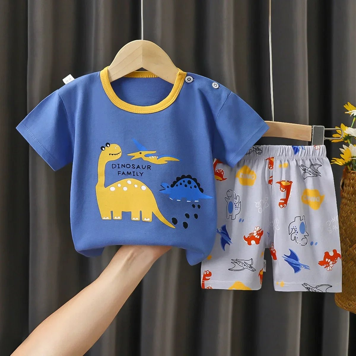 2-6 Years Baby Girl Summer Set Children's Short-sleeved Shorts Suit - Astra Wear astrawear.ca