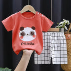 2-6 Years Baby Girl Summer Set Children's Short-sleeved Shorts Suit - Astra Wear astrawear.ca