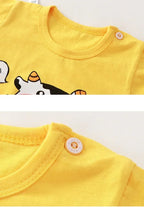 2-6 Years Baby Girl Summer Set Children's Short-sleeved Shorts Suit - Astra Wear astrawear.ca