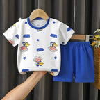2-6 Years Baby Girl Summer Set Children's Short-sleeved Shorts Suit - Astra Wear astrawear.ca